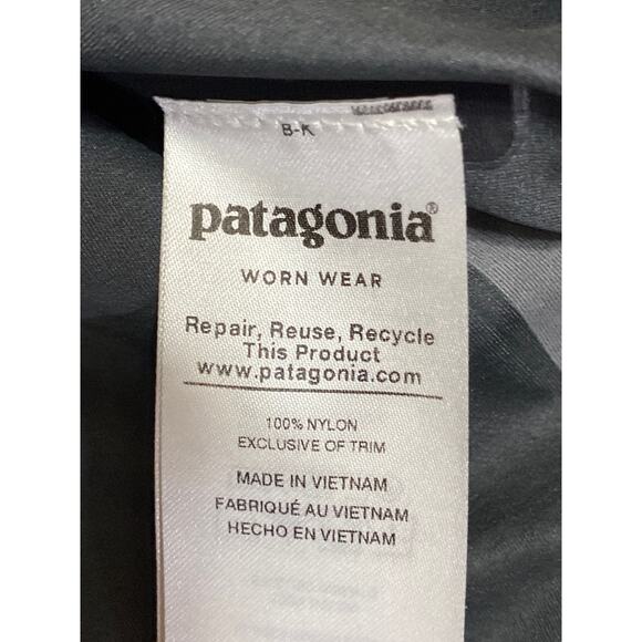 Patagonia Men's Black Full Zip Long Sleeve Hooded Hoodie Windbreaker Jacket Sz M - Picture 5 of 5